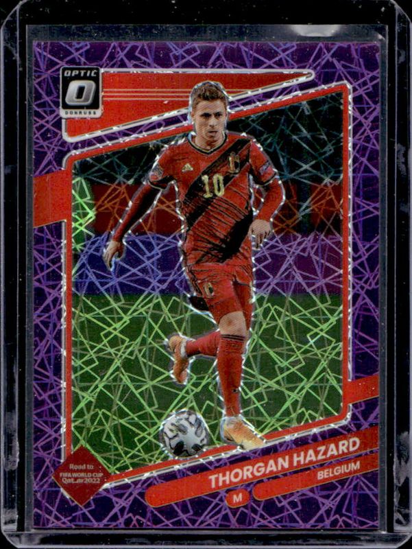 Thorgan Hazard 2021 Donruss #15 Optic - Purple Velocity /99 RAW