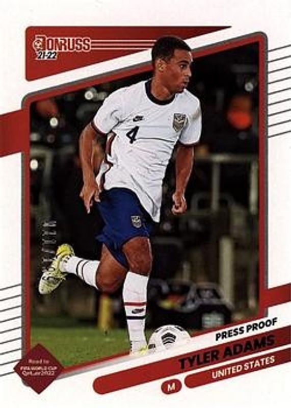 Tyler Adams 2021 Donruss #166 Press Proof Purple /199 RAW