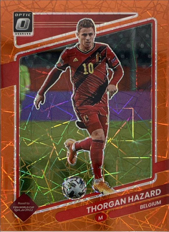 Thorgan Hazard 2021 Donruss #15 Optic - Orange Velocity /49 RAW