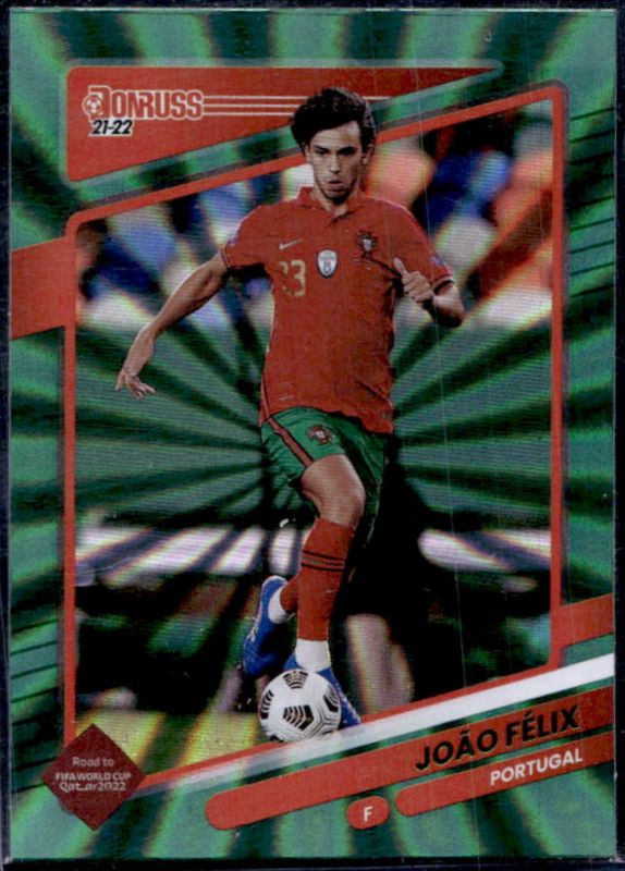 Joao Felix 2021 Donruss #119 Holo Green Laser RAW