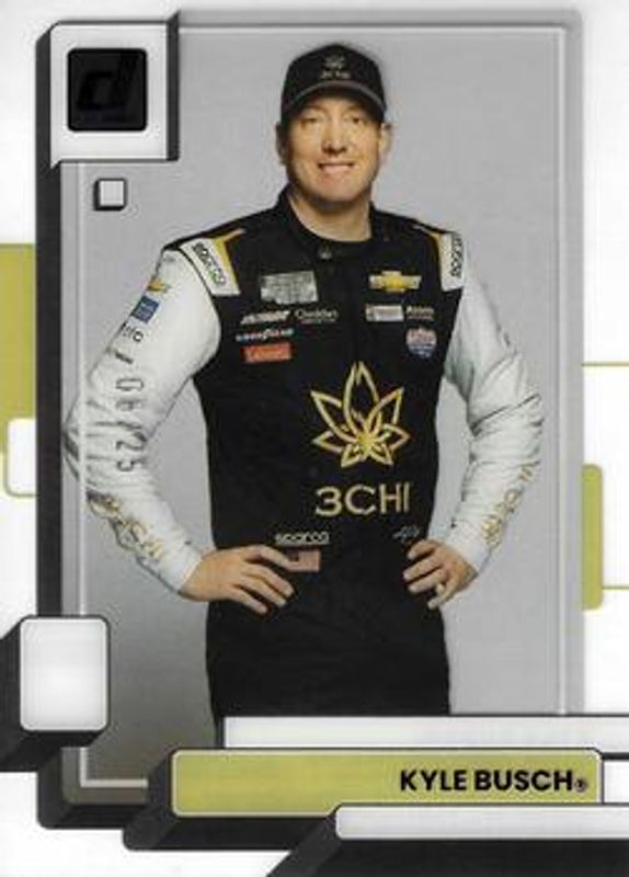 Kyle Busch 2023 Chronicles NASCAR #15 Clearly Donruss - Purple /25 RAW