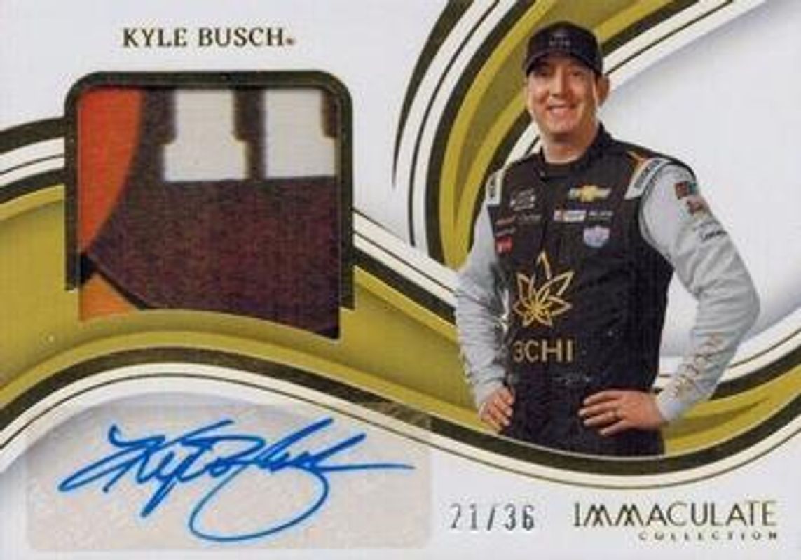 Kyle Busch 2023 Chronicles NASCAR #IPP-KY Immaculate Premium Patches /99 RAW