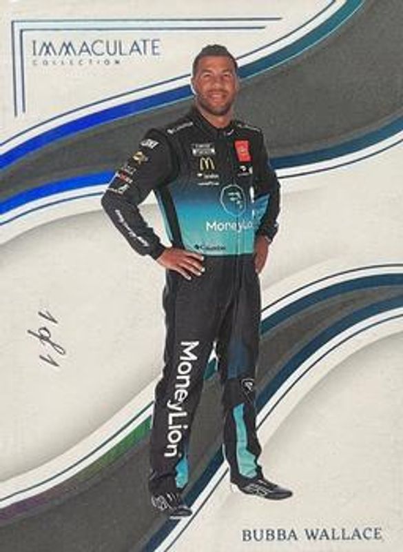 Bubba Wallace 2023 Chronicles NASCAR #8 Immaculate - Holo Platinum Blue /1 RAW