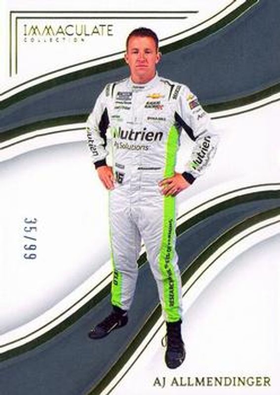 AJ Allmendinger 2023 Chronicles NASCAR #86 Immaculate /99 RAW