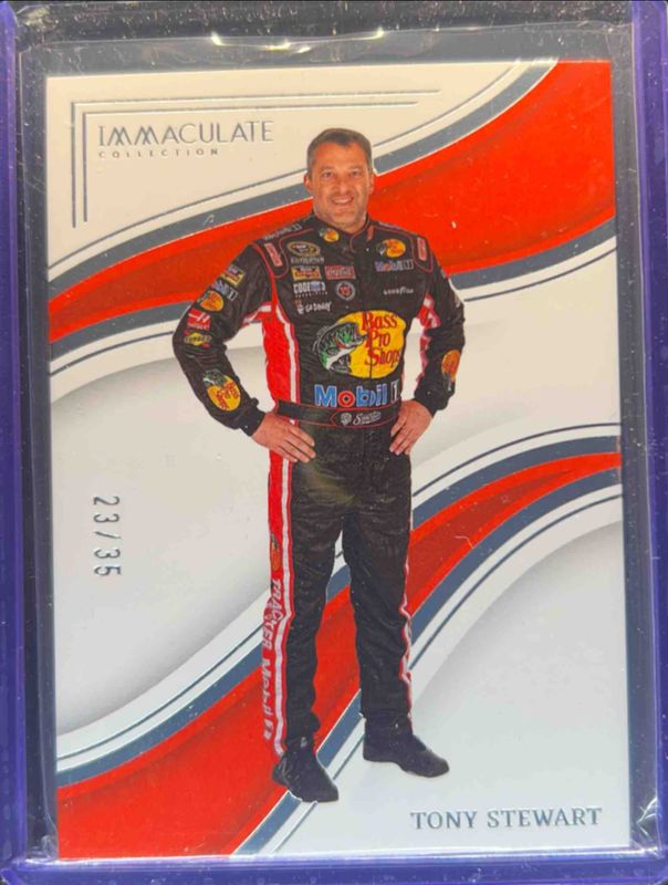 Tony Stewart 2023 Chronicles NASCAR #87 Immaculate - Silver /35 RAW