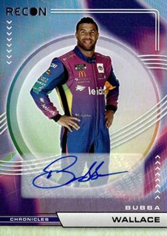 Bubba Wallace 2023 Chronicles NASCAR #14 Recon Autographs RAW