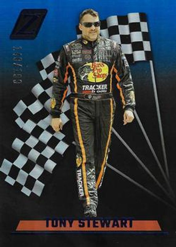 Tony Stewart 2023 Chronicles NASCAR #5 Zenith - Blue /199 RAW