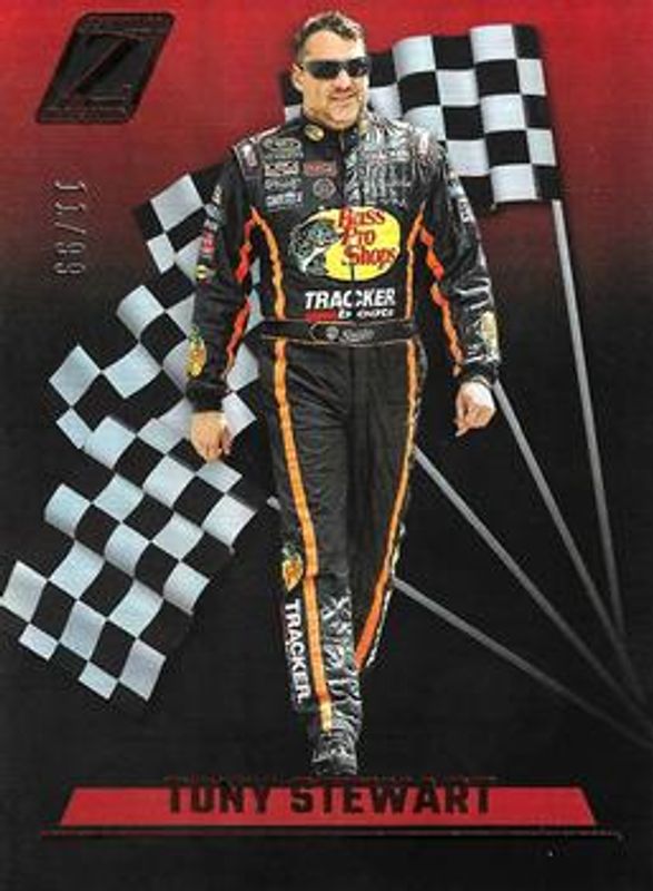 Tony Stewart 2023 Chronicles NASCAR #5 Zenith - Red /99 RAW