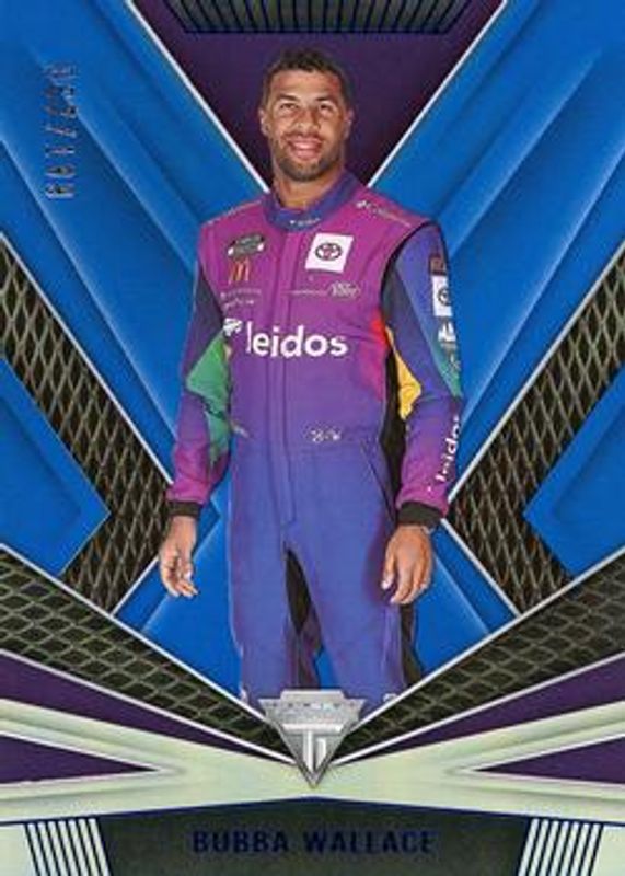 Bubba Wallace 2023 Chronicles NASCAR #8 Titanium - Blue /199 RAW