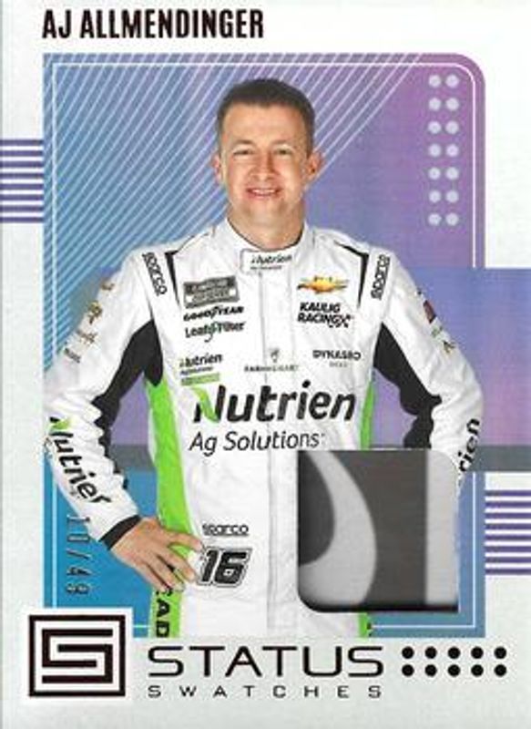 2023 Chronicles NASCAR #SS-AJ Status Swatches - Red /49