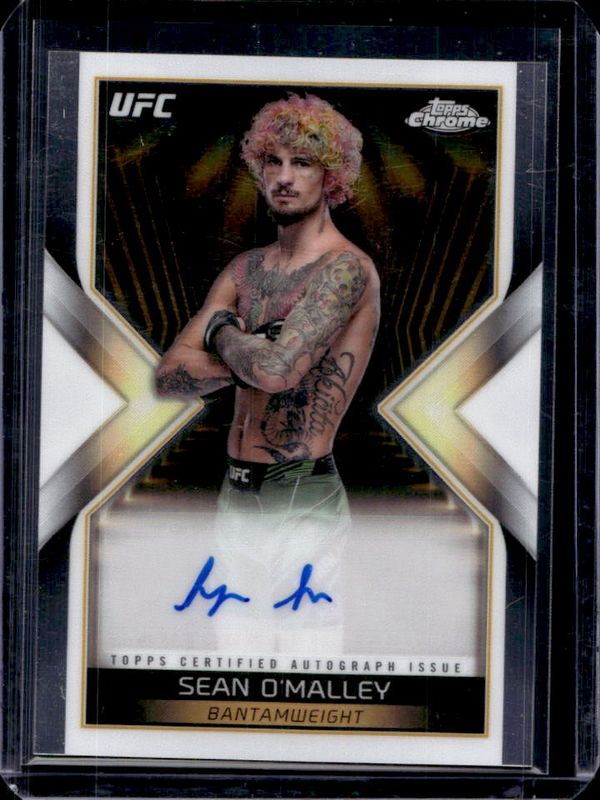 Sean O'Malley 2024 Topps Chrome UFC #MEA-SOM Main Event Autographs RAW