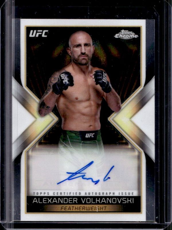 Alexander Volkanovski 2024 Topps Chrome UFC #MEA-AVO Main Event Autographs RAW