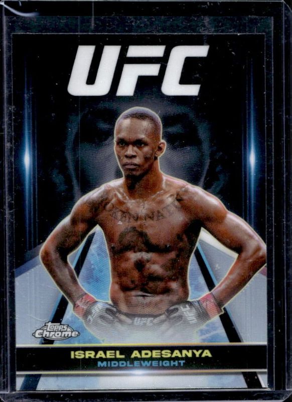 Israel Adesanya 2024 Topps Chrome UFC #SUG-2 Supergiant - Refractor RAW