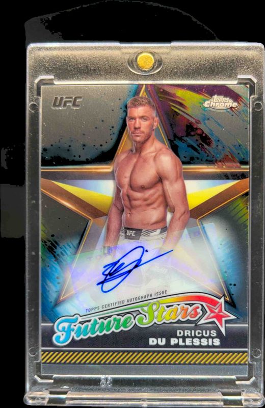 Dricus du Plessis 2024 Topps Chrome UFC #FSA-DDP Future Stars Autographs RAW