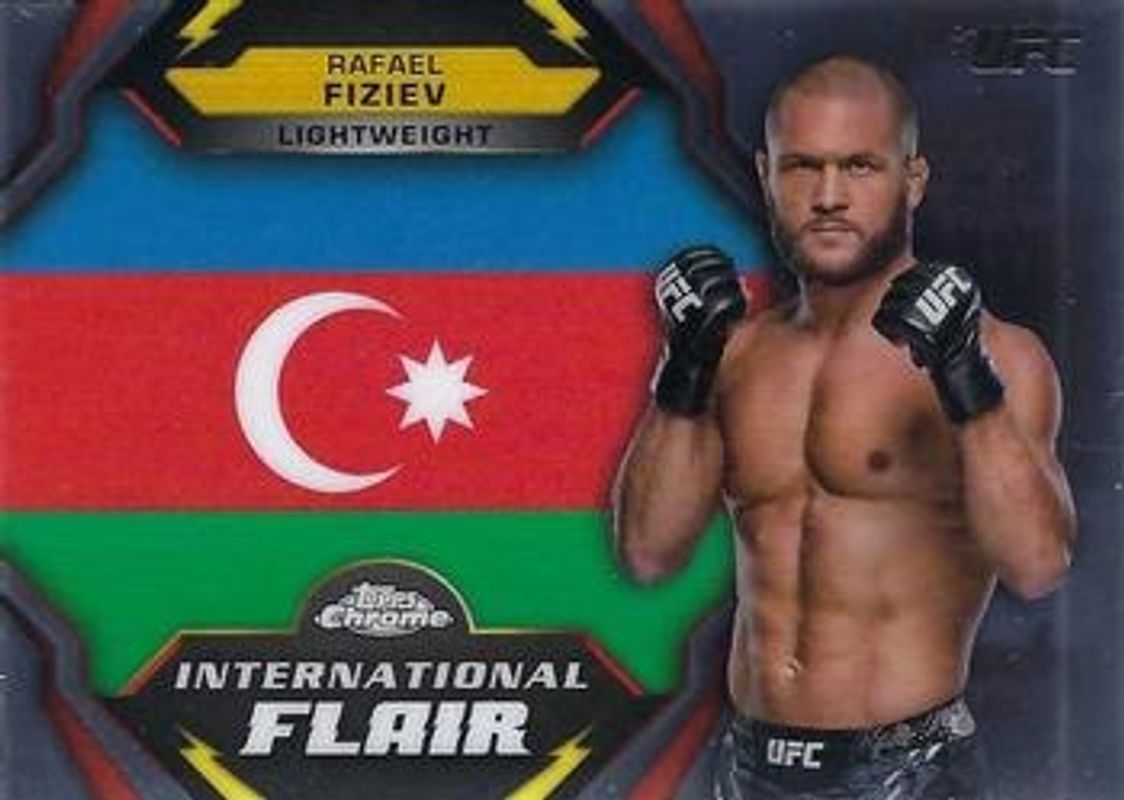 Rafael Fiziev 2024 Topps Chrome UFC #IFL-4 International Flair RAW