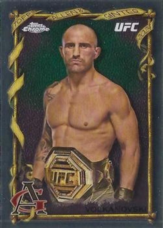 Alexander Volkanovski 2024 Topps Chrome UFC #AAG-4 Allen & Ginter RAW
