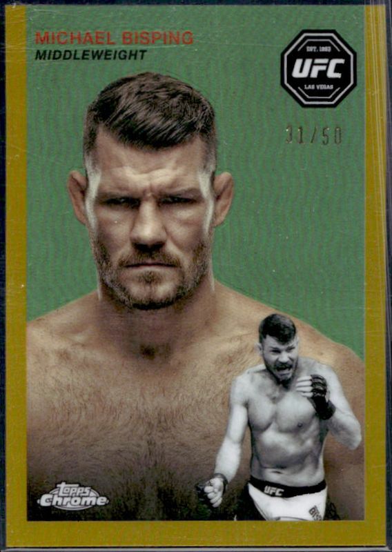 2024 Topps Chrome UFC #FFT-13 1954 Topps - Gold Refractor /50