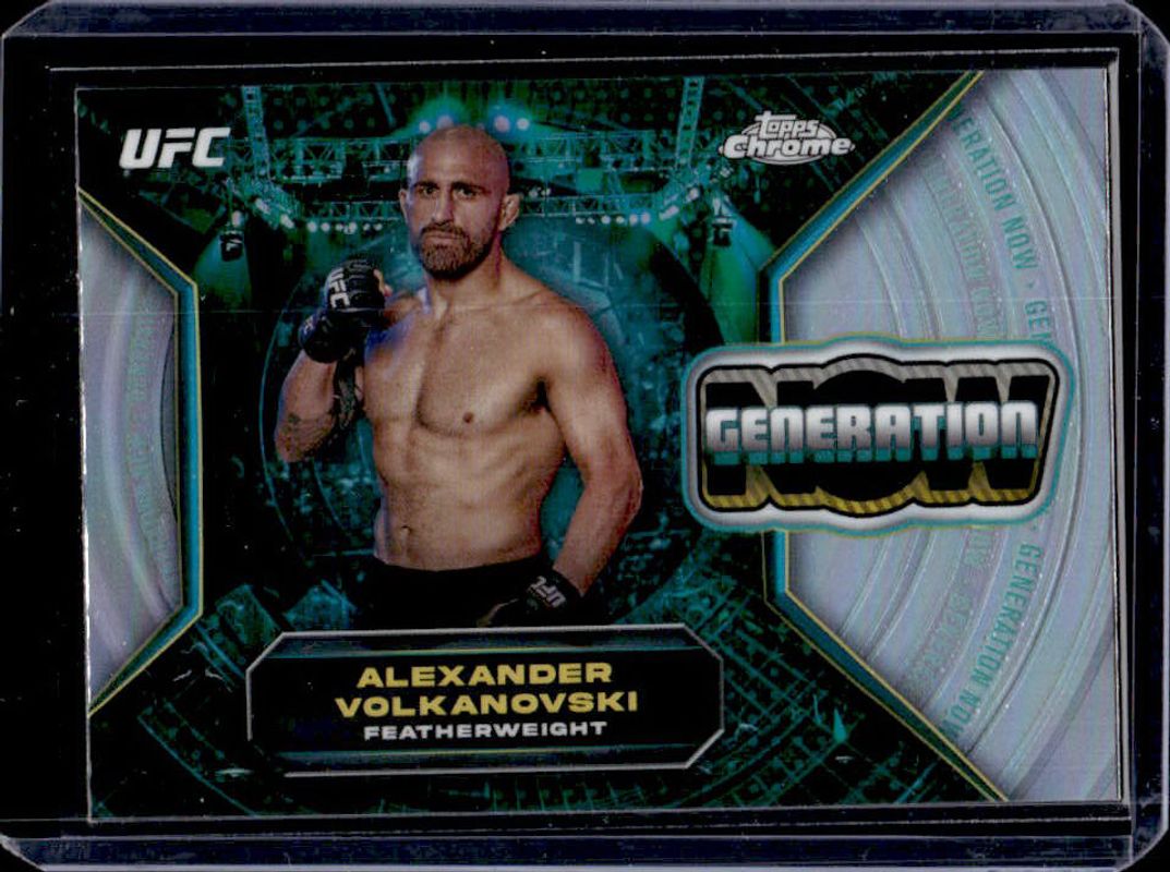 Alexander Volkanovski 2024 Topps Chrome UFC #GNW-1 Generation Now RAW