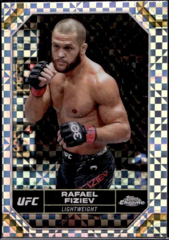 Rafael Fiziev 2024 Topps Chrome UFC #159 X-Fractor RAW
