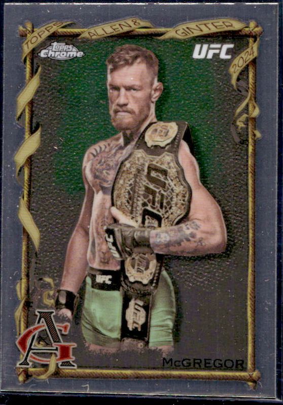 Conor McGregor 2024 Topps Chrome UFC #AAG-9 Allen & Ginter RAW