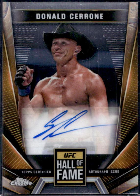 2024 Topps Chrome UFC #HFA-DCE Hall of Fame Autographs