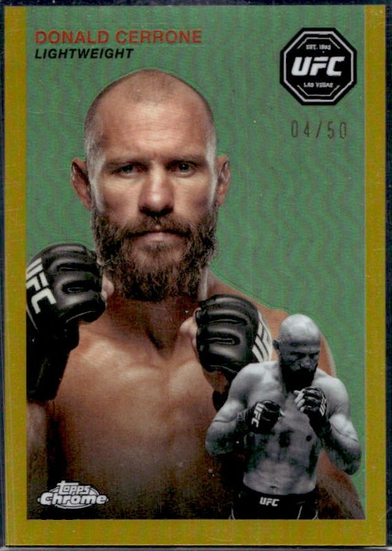 2024 Topps Chrome UFC #FFT-4 1954 Topps - Gold Refractor /50