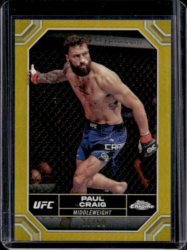 2024 Topps Chrome UFC #153 Gold Refractor /50