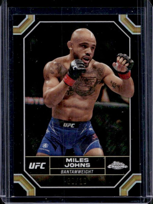 2024 Topps Chrome UFC #140 Black Refractor /10