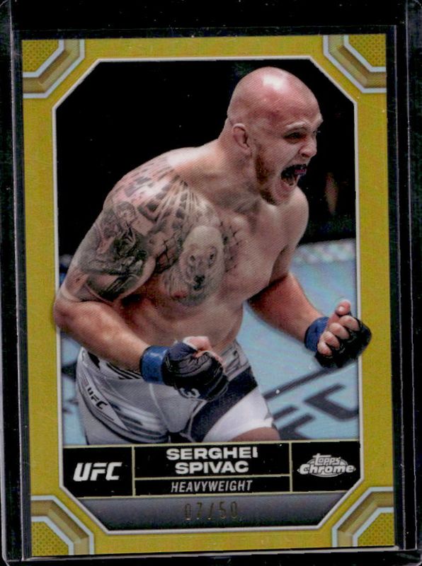2024 Topps Chrome UFC #176 Gold Refractor /50