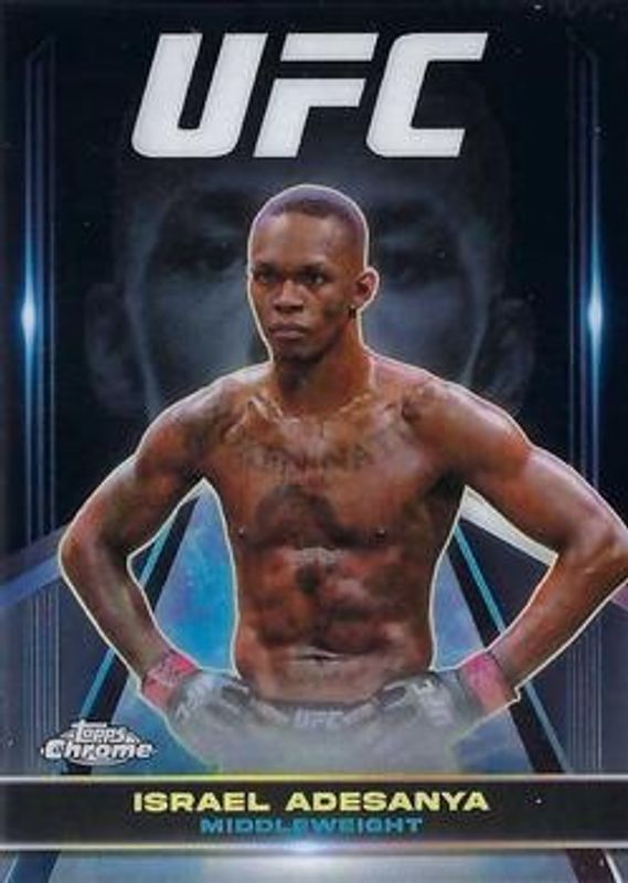 Israel Adesanya 2024 Topps Chrome UFC #SUG-2 Supergiant RAW