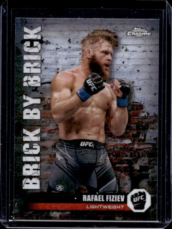 Rafael Fiziev 2024 Topps Chrome UFC #BYB-3 Brick By Brick - Refractor RAW
