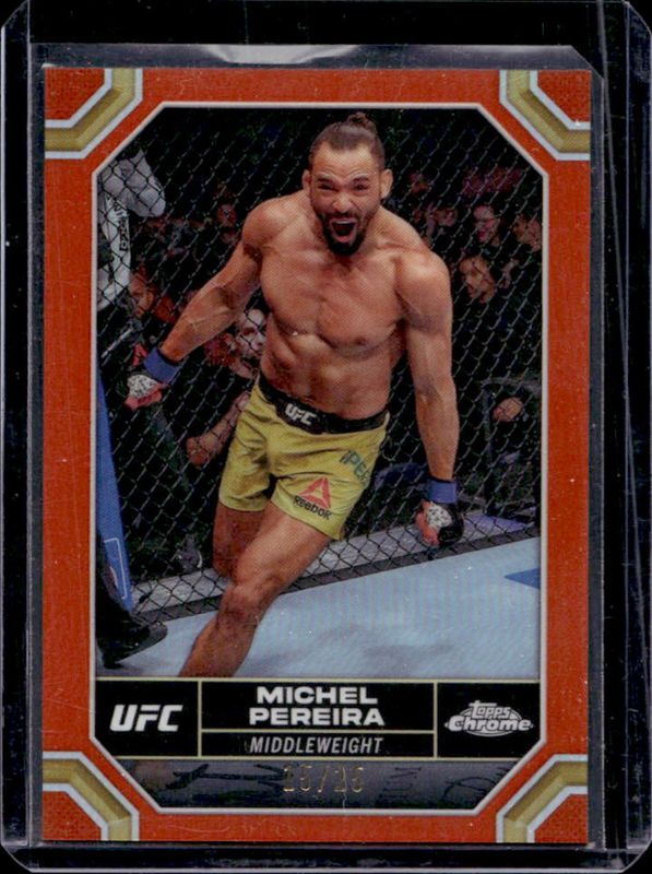 2024 Topps Chrome UFC #138 Orange Refractor /25