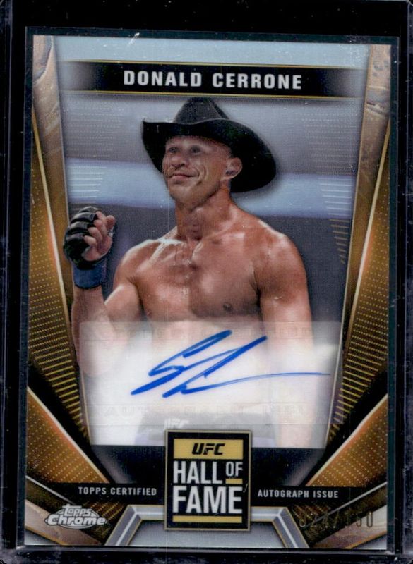 2024 Topps Chrome UFC #HFA-DCE Hall of Fame Autographs - Refractor /150
