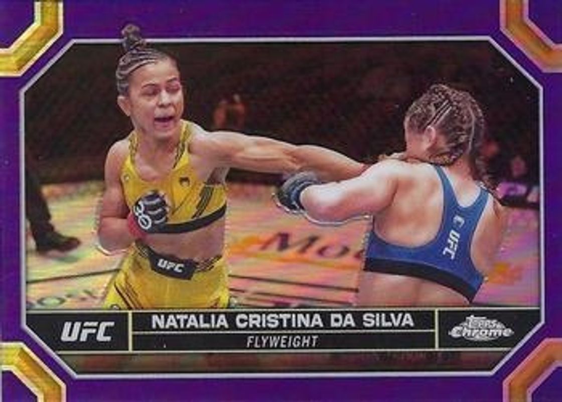 Natalia Cristina da Silva 2024 Topps Chrome UFC #146 Purple Refractor RAW