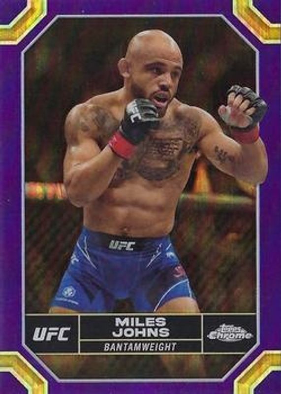 2024 Topps Chrome UFC #140 Purple Refractor