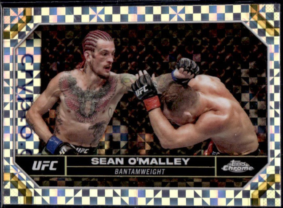Sean O'Malley 2024 Topps Chrome UFC #173 X-Fractor RAW