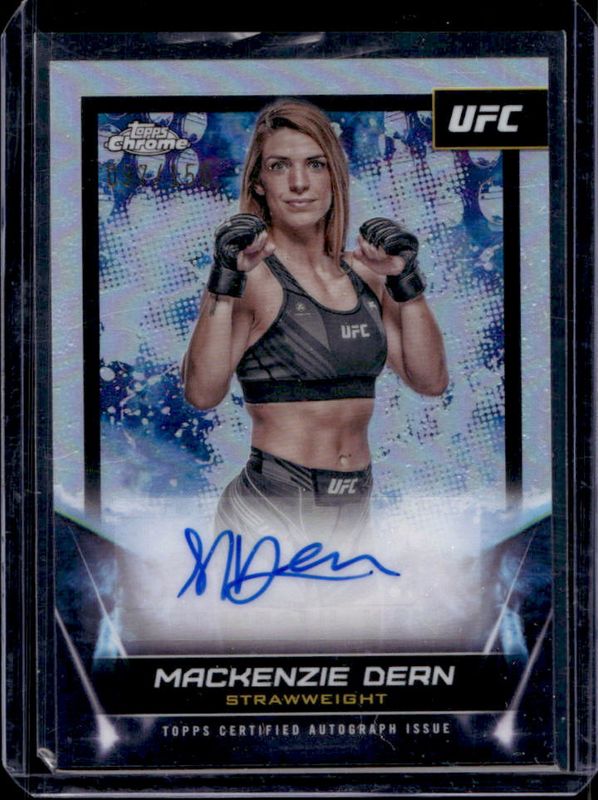 2024 Topps Chrome UFC #FNA-MDE UFC Signatures - Refractor /150