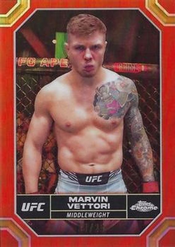 2024 Topps Chrome UFC #125 Orange Refractor /25