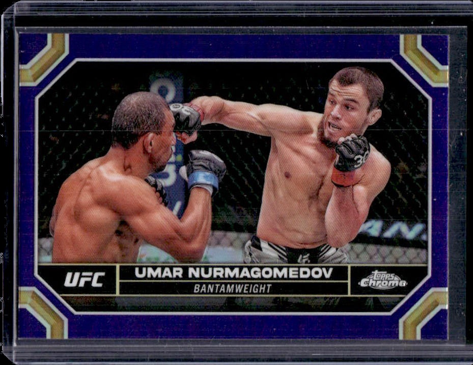 Umar Nurmagomedov 2024 Topps Chrome UFC #189 Purple Refractor Price ...