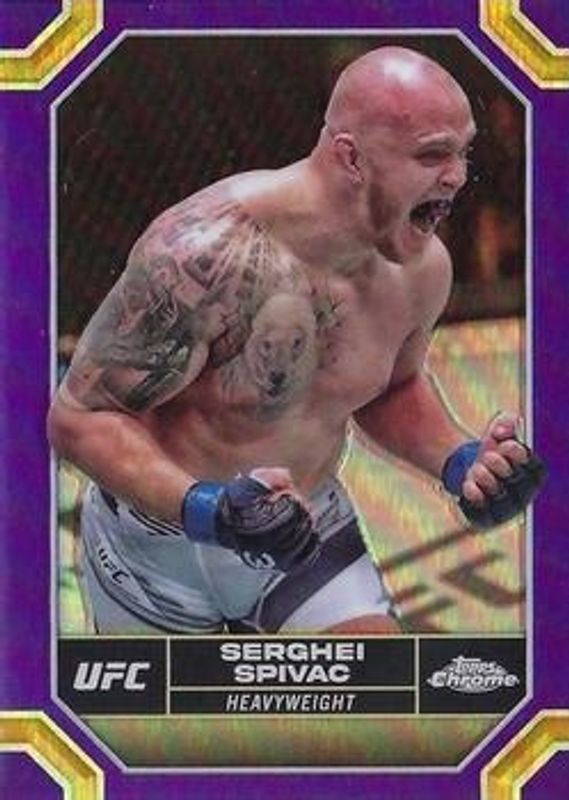 2024 Topps Chrome UFC #176 Purple Refractor