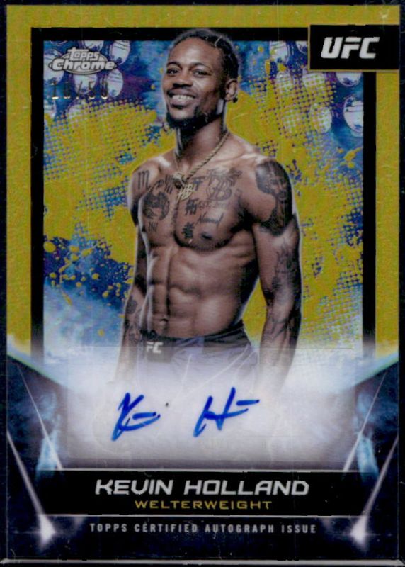 2024 Topps Chrome UFC #FNA-KHO UFC Signatures - Gold Refractor /50