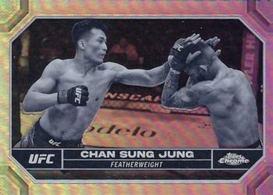 Chan Sung Jung 2024 Topps Chrome UFC #41 Negative Refractor RAW