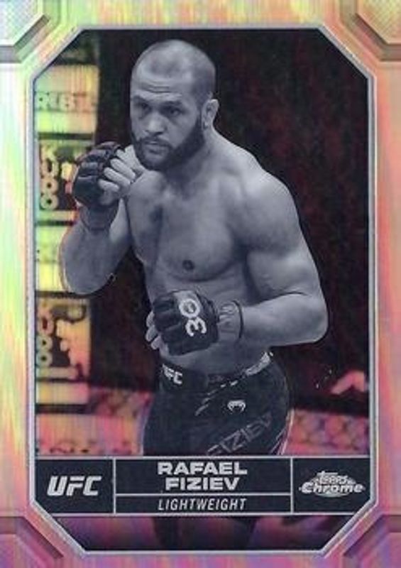 Rafael Fiziev 2024 Topps Chrome UFC #159 Negative Refractor RAW