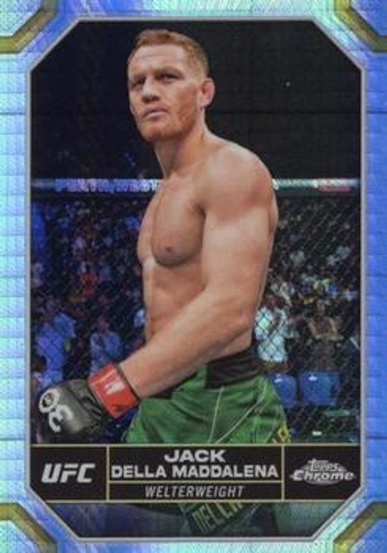 Jack Della Maddalena 2024 Topps Chrome UFC #82 Prism Refractor RAW