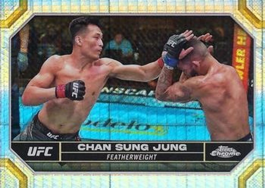 Chan Sung Jung 2024 Topps Chrome UFC #41 Prism Refractor RAW