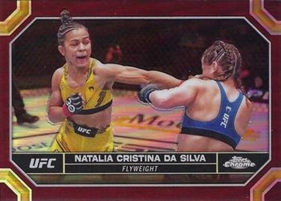 Natalia Cristina da Silva 2024 Topps Chrome UFC #146 Magenta Refractor RAW