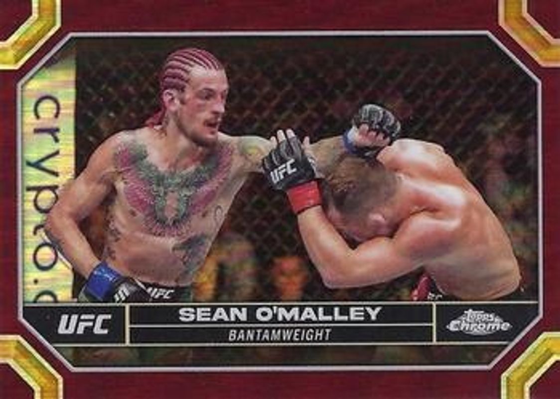Sean O'Malley 2024 Topps Chrome UFC #173 Magenta Refractor RAW