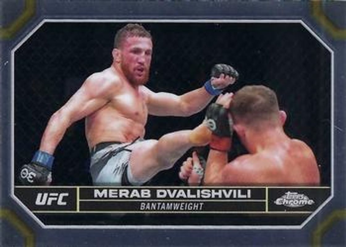 Merab Dvalishvili 2024 Topps Chrome UFC #135 Base RAW