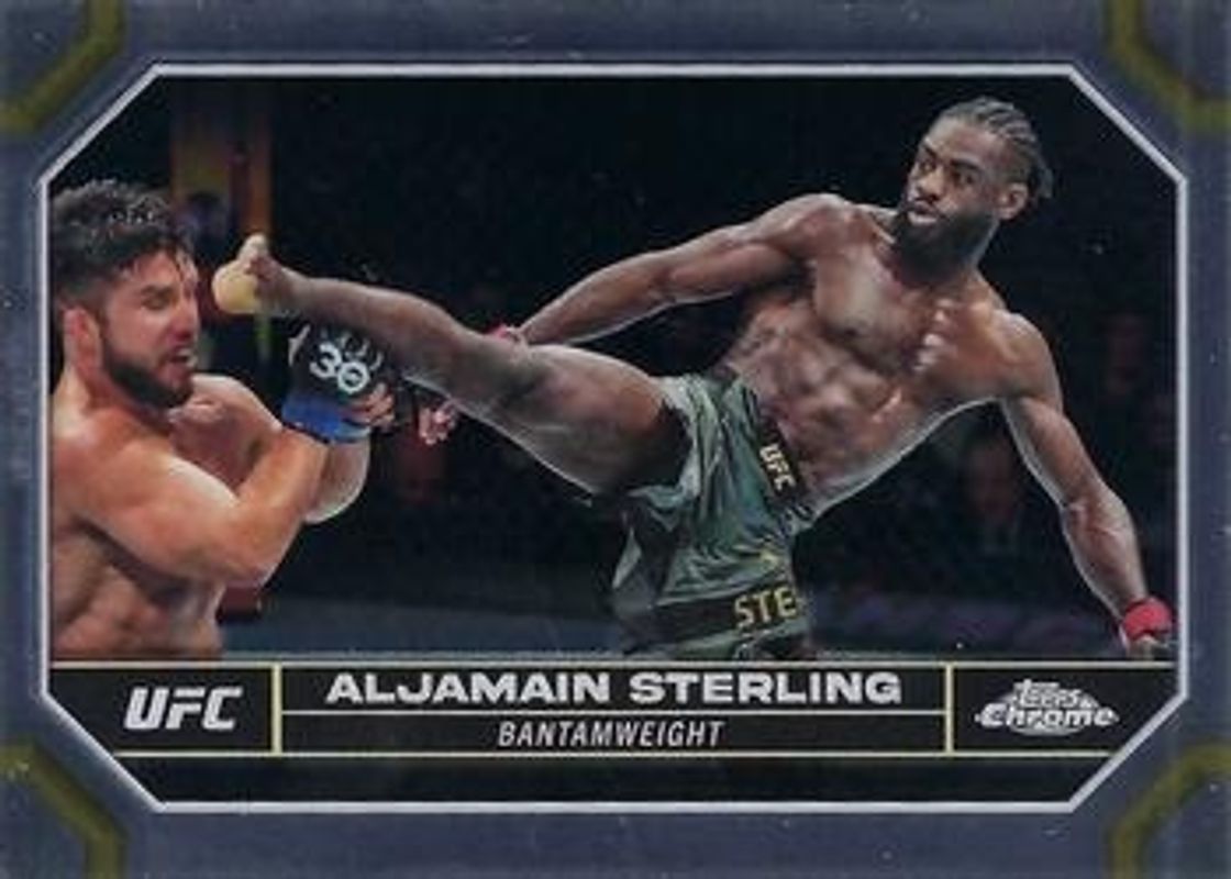Aljamain Sterling 2024 Topps Chrome UFC #12 Base RAW
