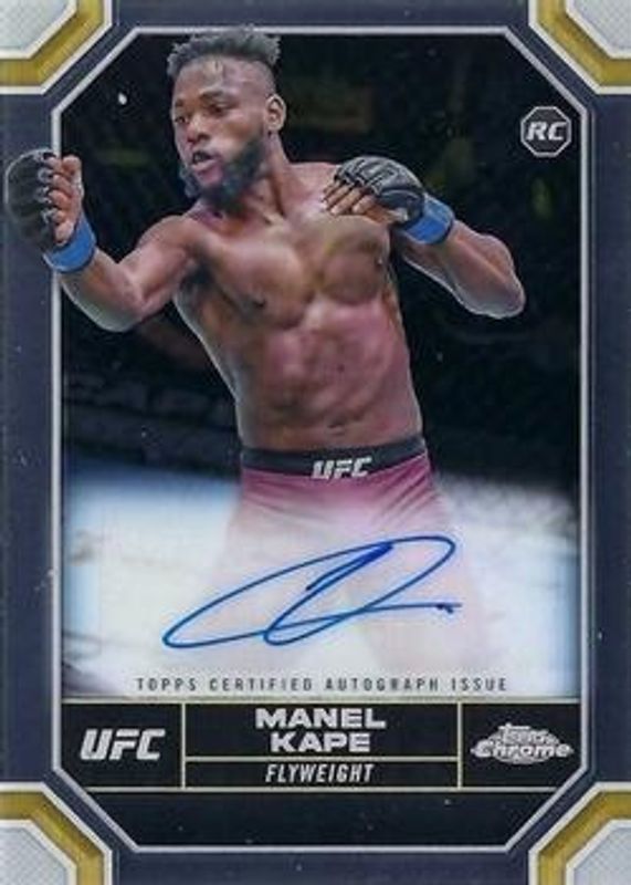 Manel Kape 2024 Topps Chrome UFC #CRA-MKA Rookie Autographs RAW